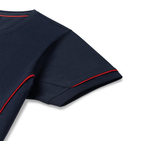 T-shirt Cal Real Navy/Red S t/m 5XL (Leverbaar medio april)