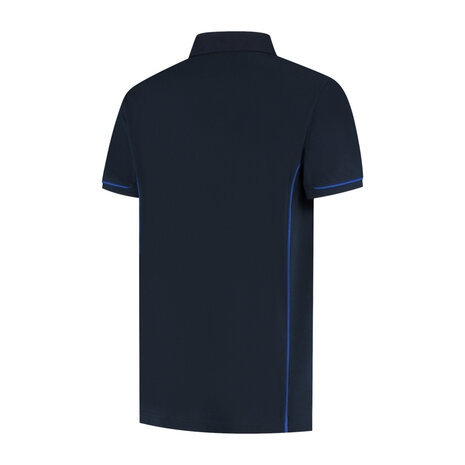 Poloshirt Carsen Real Navy/Royal Blue S t/m 5XL (Leverbaar medio april)