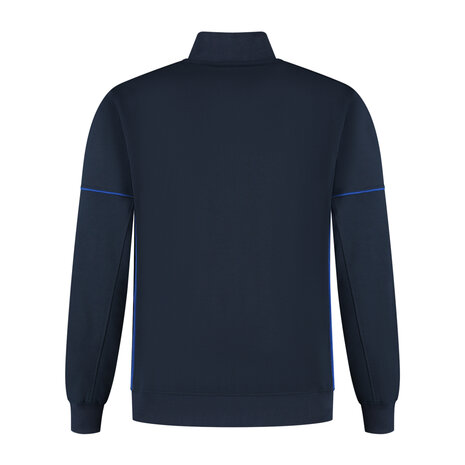 Zipsweater Collin Real Navy/Royal Blue S t/m 5XL (Leverbaar medio april)