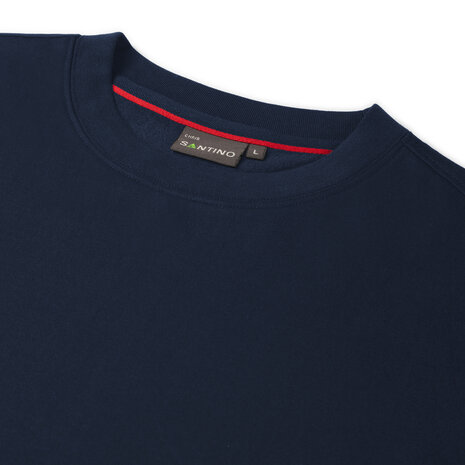 Sweater Chris Real Navy/Red S t/m 5XL (Leverbaar medio april)
